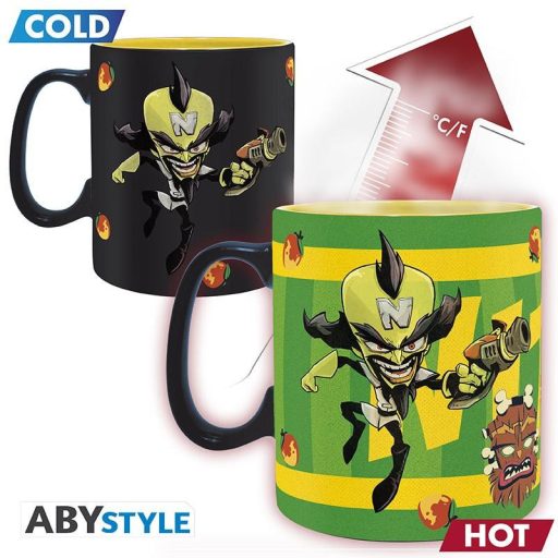 Crash Bandicoot hőre változó bögre - 460 ml - Nitro