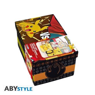  Pokemon ajándékcsomag: pohár, hőre változó bögre, jegyzetfüzet - Pikachu