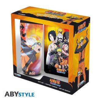   NARUTO SHIPPUDEN ajándékcsomag: utazó bögre + jegyzetfüzet