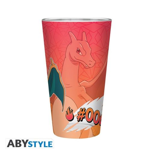 POKEMON Üveg pohár (400ml) - Charizard