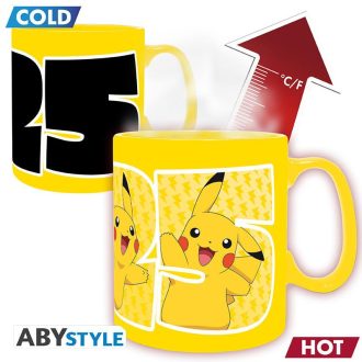 POKEMON Hőre változó bögre (460 ml) - Pikachu 25