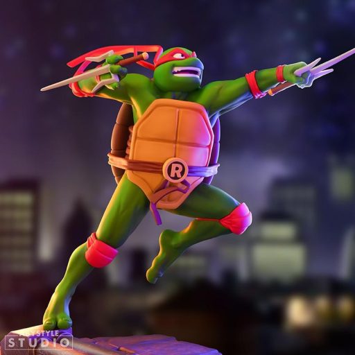 TMNT figura - Raphael 1:10 (magasság: 21 cm)