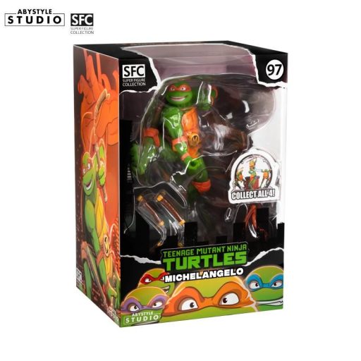 TMNT Figura - Michelangelo 1:10 (magasság: 21 cm)