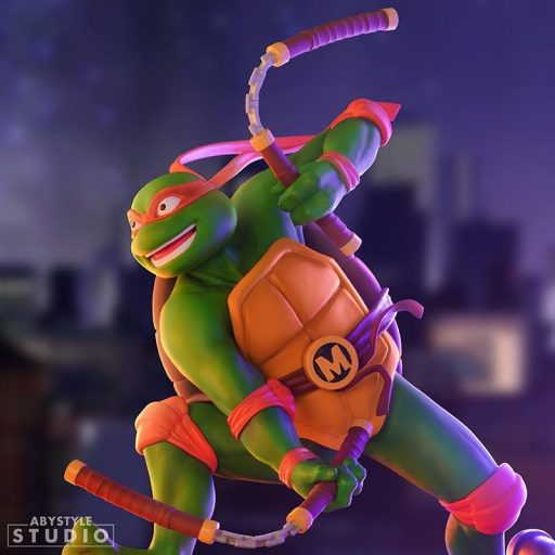 TMNT Figura - Michelangelo 1:10 (magasság: 21 cm)