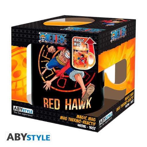 ONE PIECE Hőre változó Bögre (460 ml) - Luffy & Sabo