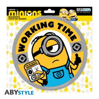 MINIONS kerek egérpad - Munkaidő