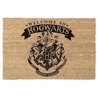   HARRY POTTER Üdvözöljük Roxfortban bejárati lábtörlő (60 x 40 cm - bézs)