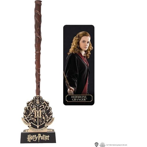 Harry Potter varázspálca toll & állvány 3D könyvjelzővel - Hermione Granger