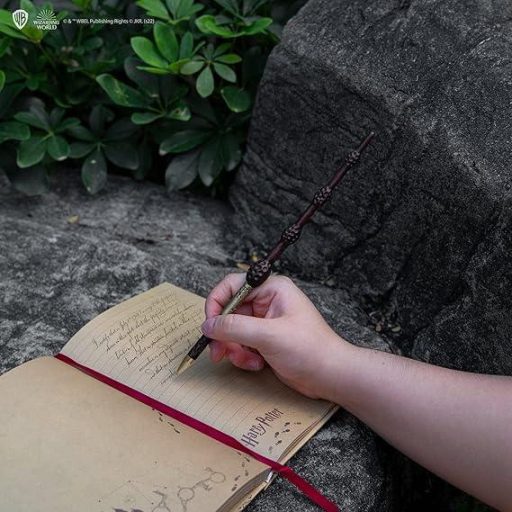 Harry Potter varázspálca toll & állvány 3D könyvjelzővel - Albus Dumbledore