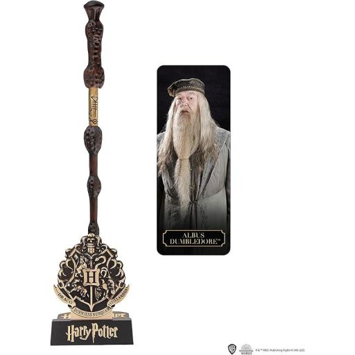Harry Potter varázspálca toll & állvány 3D könyvjelzővel - Albus Dumbledore