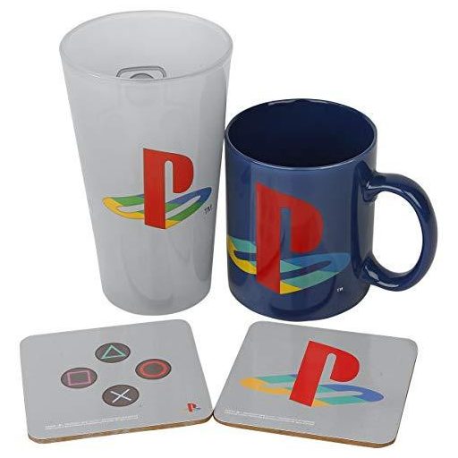Playstation Classic ajándékcsomag: bögre, pohár, 2 x alátét