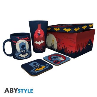   Batman DC Comics ajándék szett: XXL pohár, bögre, 2 x alátét