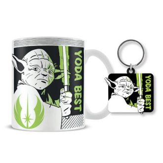  STAR WARS A mandalóri Yoda a legjobb ajándék szett - bögre és kulcstartó