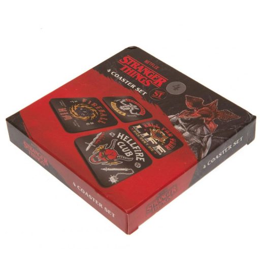  Poháralátét készlet 4 db Stranger Things - Hellfire Club
