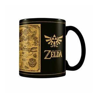   THE LEGEND OF ZELDA (TÉRKÉP SILHOUETTE) - Hőre változó bögre