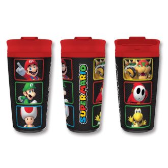 SUPER MARIO (SZÍNES BLOKKOK) FÉM ÚTITÁLCA