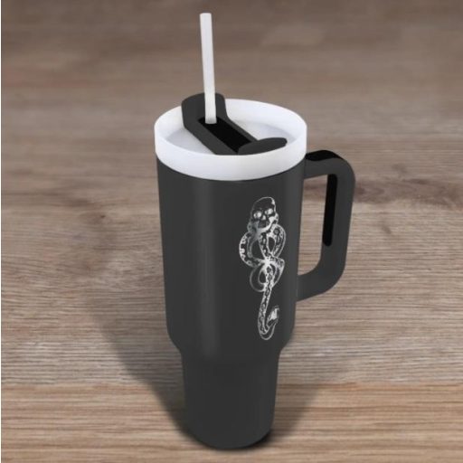 Harry Potter Fekete mágia utazó bögre szívószállal  1180 ml