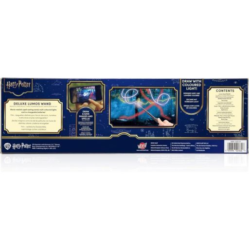 HARRY POTTER - Deluxe Lumos Pálca - Fekete - 35 cm (újratölthető akkumulátorral)