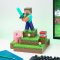 Minecraft Steve Dioráma figura lámpa 30 cm