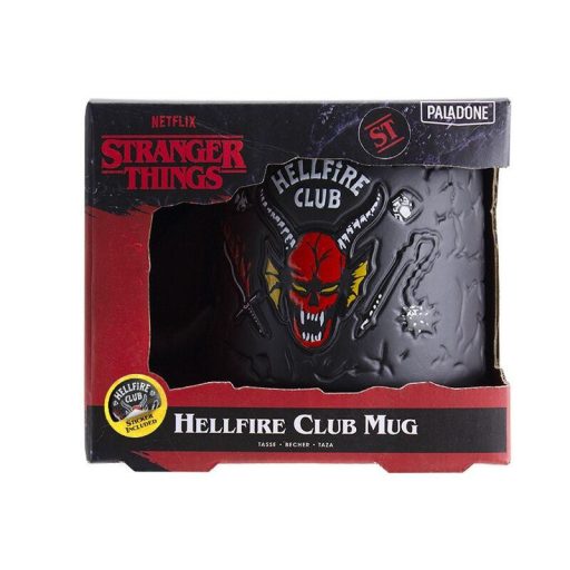 Stranger Things Hellfire Club Démon Dombornyomott Bögre