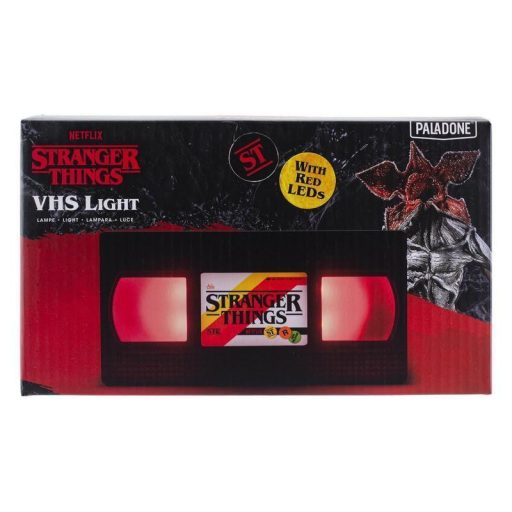 Stranger Things VHS kazetta logó lámpa