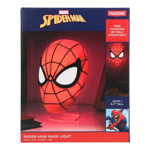Marvel Spiderman Maszk asztali / fali lámpa 22 cm