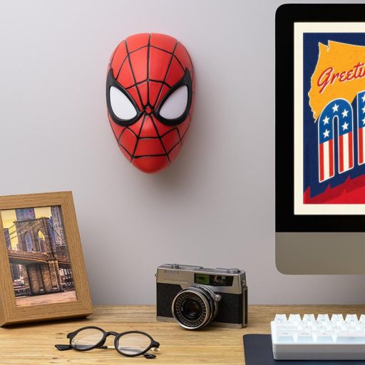Marvel Spiderman Maszk asztali / fali lámpa 22 cm