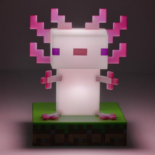 Minecraft Axolotl lámpa