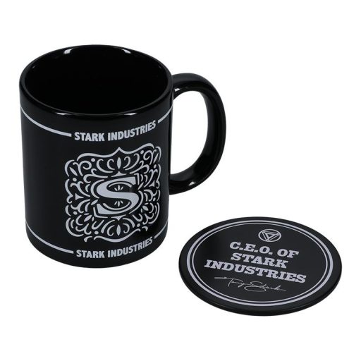 Marvel Stark Industries bögre és alátét / Ajándékcsomag Marvel Stark: bögre plusz alátét