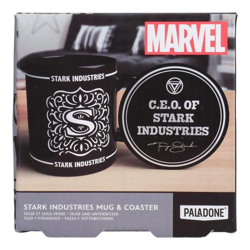 Marvel Stark Industries bögre és alátét / Ajándékcsomag Marvel Stark: bögre plusz alátét