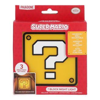 Super Mario kérdésblokk éjszakai lámpa