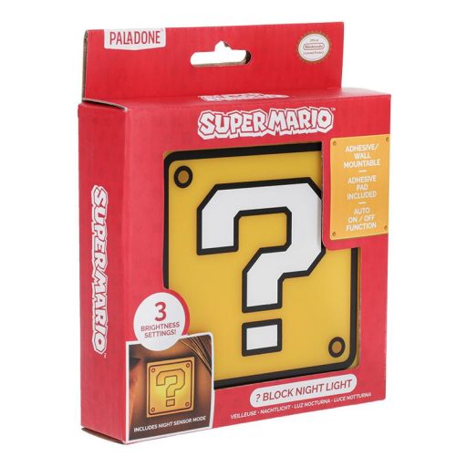 Super Mario kérdésblokk éjszakai lámpa