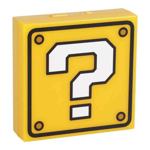 Super Mario kérdésblokk éjszakai lámpa