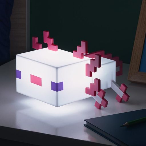 Minecraft Axolotl többszínű éjjeli lámpa