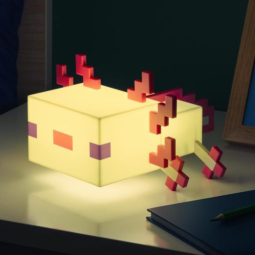 Minecraft Axolotl többszínű éjjeli lámpa