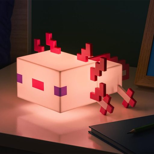 Minecraft Axolotl többszínű éjjeli lámpa