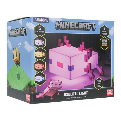 Minecraft Axolotl többszínű éjjeli lámpa