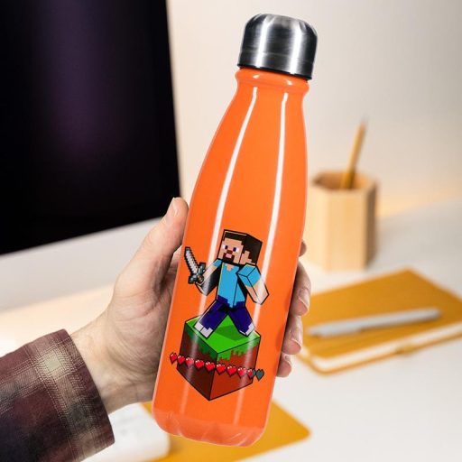 Minecraft alumínium vizes palack 600 ml