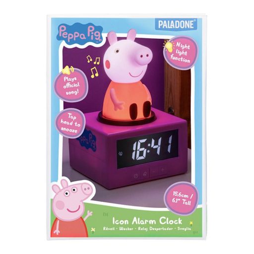Peppa Malac Ikon Ébresztőóra (magasság: 15,60 cm)