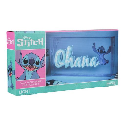 Disney Stitch Ohana LED Neon Lámpa 