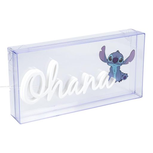 Disney Stitch Ohana LED Neon Lámpa 