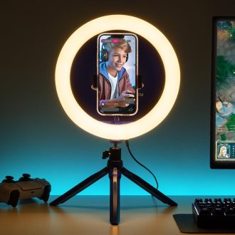 Playstation streaming lámpa telefontartóva