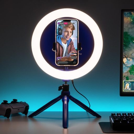 Playstation streaming lámpa telefontartóva