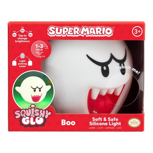 Super Mario SquishyGlo Szilikon Lámpa - Boo
