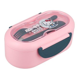  Hello Kitty uzsonnás doboz és evőeszközök