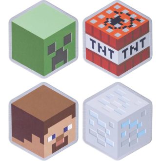Minecraft fém poháralátét készlet4 db