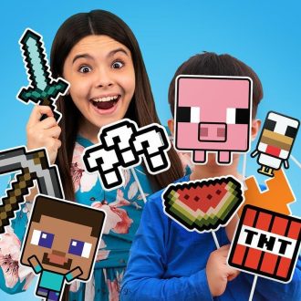 Minecraft Fotó Rekvizitek Bumper Csomag (58 db)