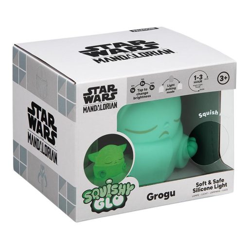 Star Wars Grogu SquishyGlo Szilikon Lámpa Újratölthető (magasság: 15 cm)