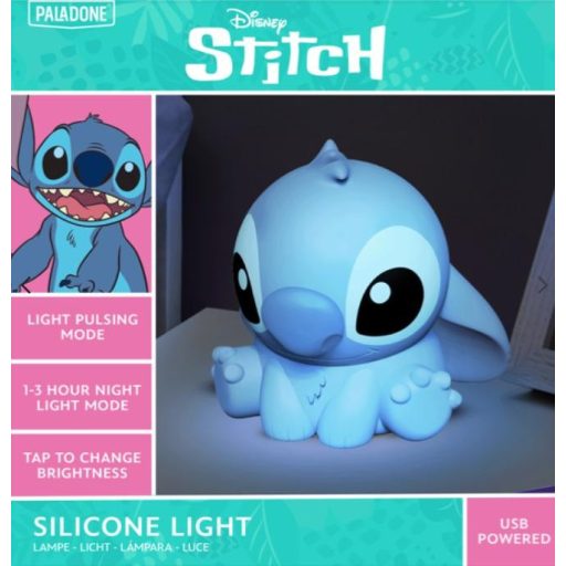 Disney Stitch szilikon éjjeli lámpa újratölthető akkumulátorral