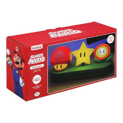 Super Mario ikonok 3D asztali lámpa 